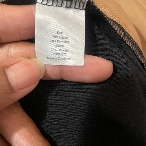 Allen Schwartz Black Ruched V-Neck Faux Silk Gold Halter Maxi Dress Size Med - Picture 9 of 10